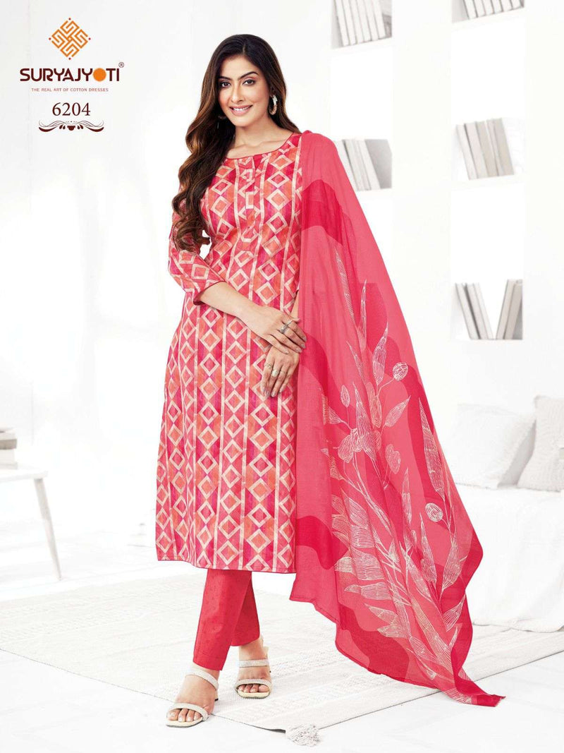 Suryajyoti Trendy Cotton Vol 62 Cotton Unstitched Daily Wear Salwar Suit