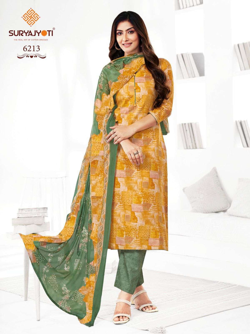 Suryajyoti Trendy Cotton Vol 62 Stitched Collection Cotton Readymade Daily Wear Suit