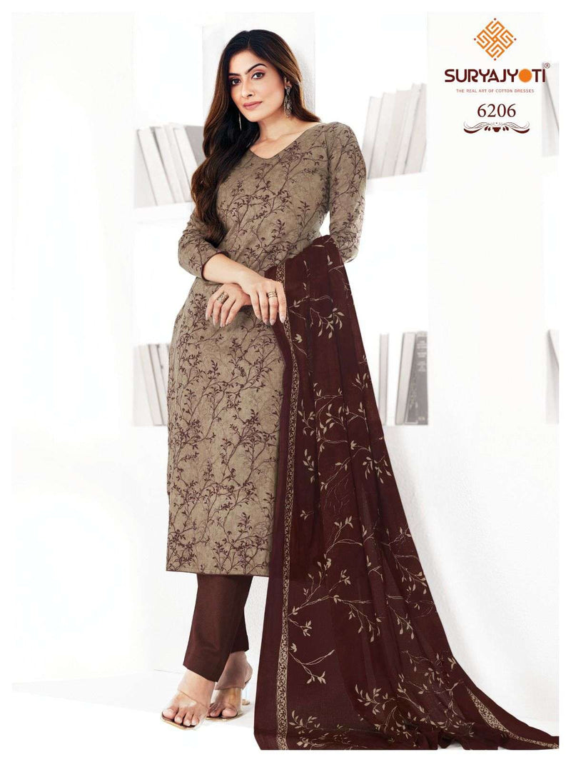 Suryajyoti Trendy Cotton Vol 62 Stitched Collection Cotton Readymade Daily Wear Suit