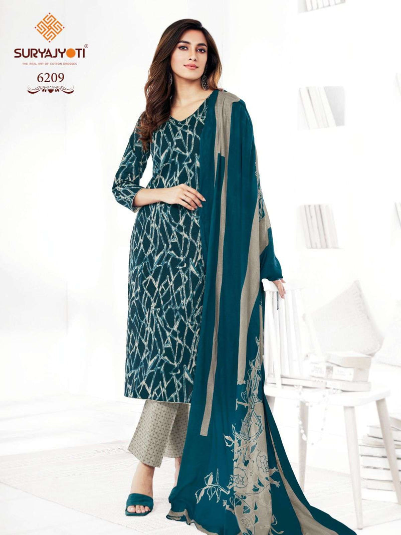 Suryajyoti Trendy Cotton Vol 62 Stitched Collection Cotton Readymade Daily Wear Suit