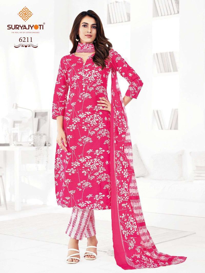 Suryajyoti Trendy Cotton Vol 62 Stitched Collection Cotton Readymade Daily Wear Suit