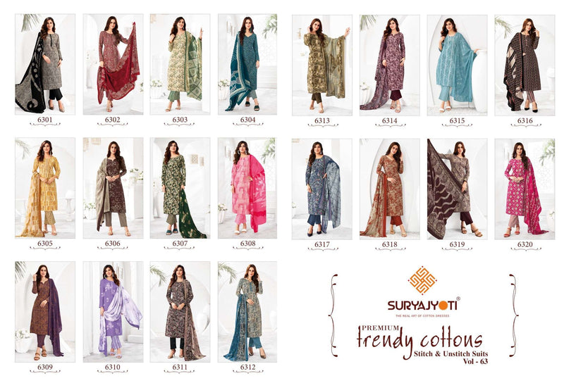 Suryajyoti Trendy Cotton Vol 63 Daily Wear Salwar Kameez