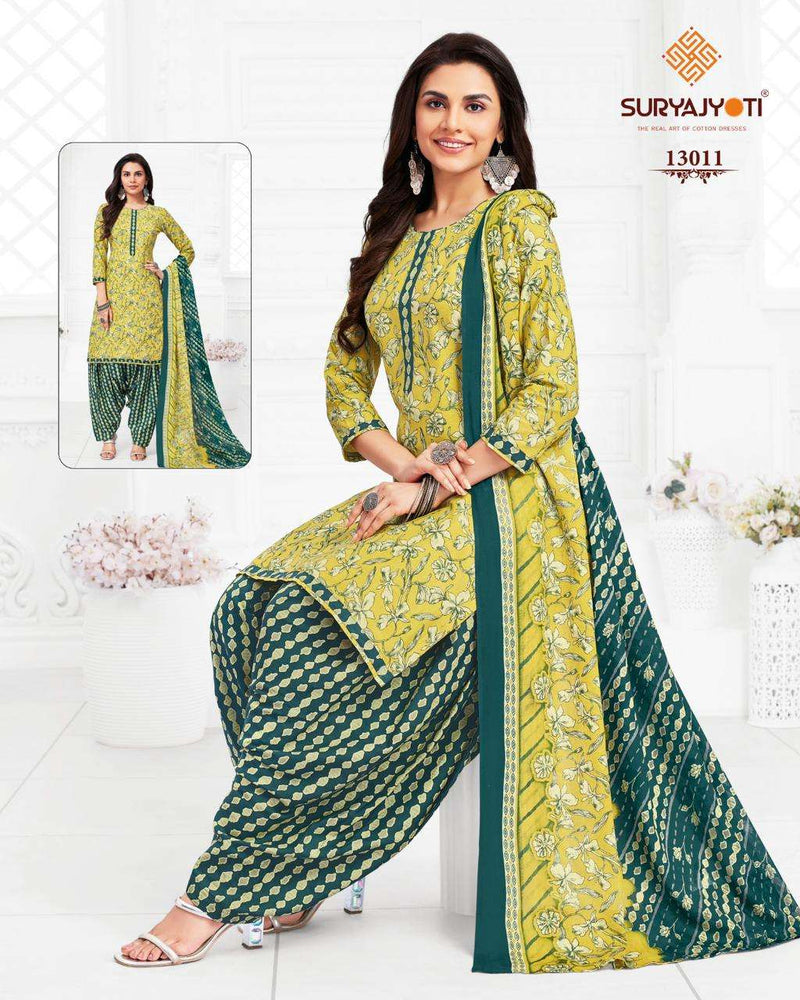 Suryajyoti Trendy Patiyala Vol 13 Cotton Daily Wear Salwar Suit