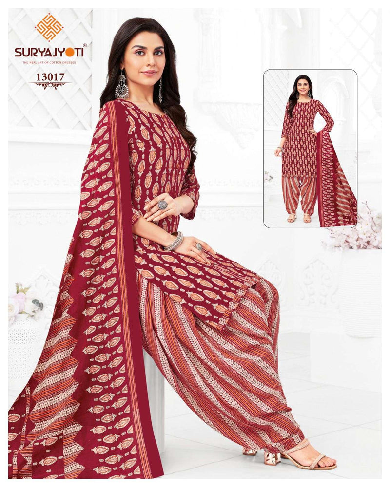 Suryajyoti Trendy Patiyala Vol 13 Cotton Daily Wear Salwar Suit