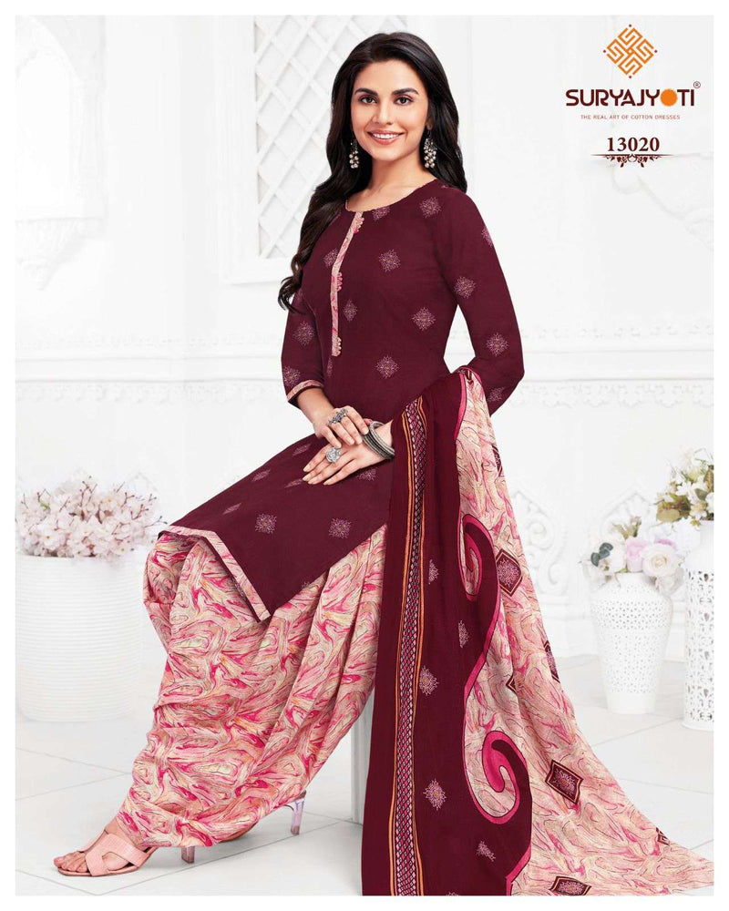 Suryajyoti Trendy Patiyala Vol 13 Cotton Daily Wear Salwar Suit