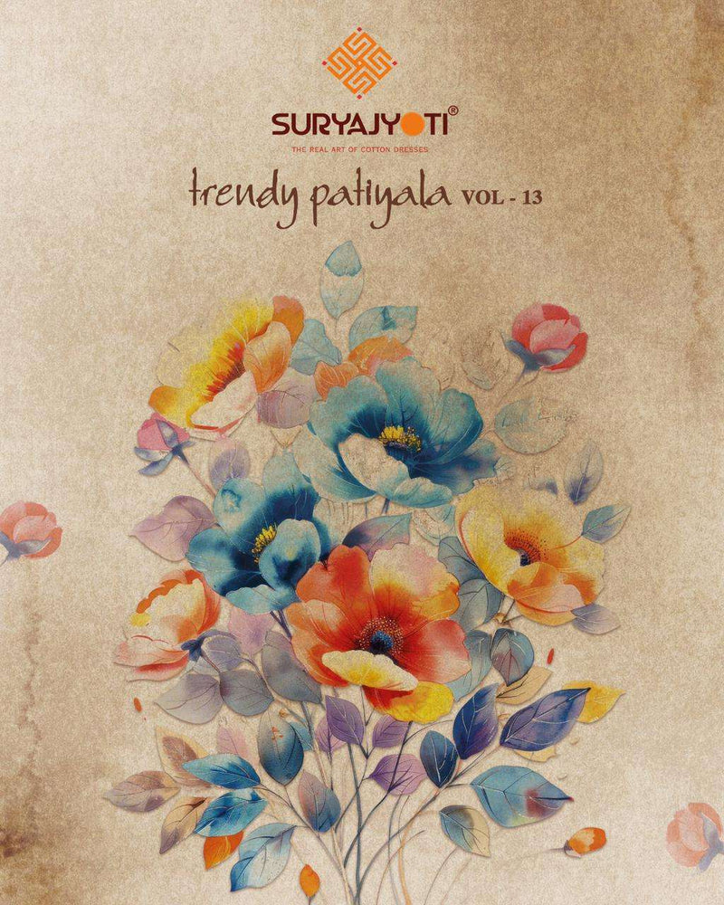 Suryajyoti Trendy Patiyala Vol 13 Cotton Daily Wear Salwar Suit