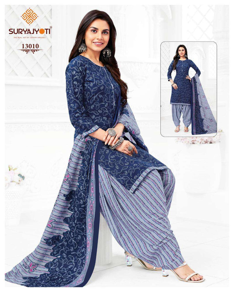 Suryajyoti Trendy Patiyala Vol 13 Cotton Daily Wear Salwar Suit