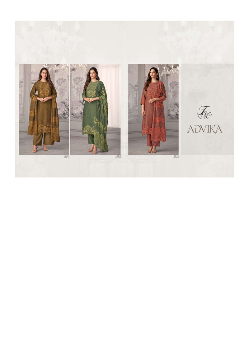 T And M Designer Advika Tissue Digital Print Stylish Salwar Suit