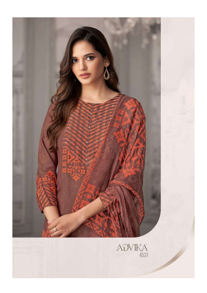 T And M Designer Advika Tissue Digital Print Stylish Salwar Suit