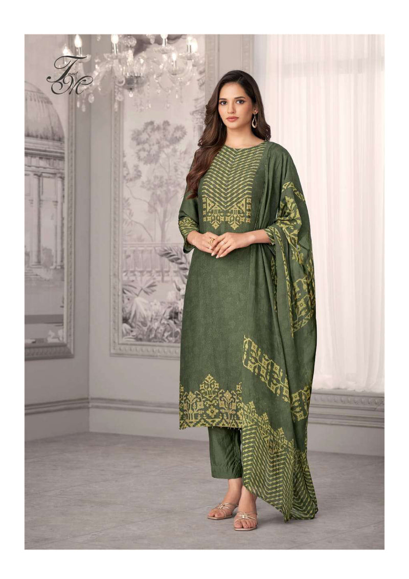 T And M Designer Advika Tissue Digital Print Stylish Salwar Suit
