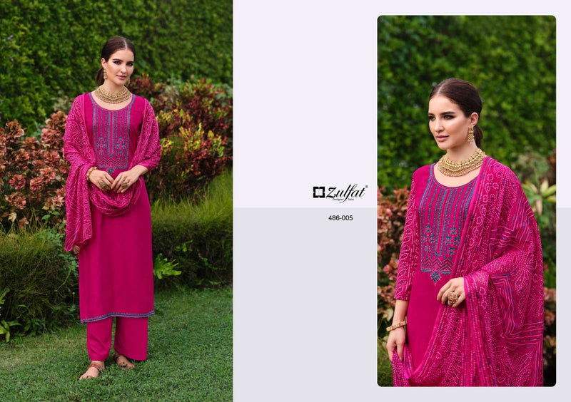 Taisha By Zulfat Designer Viscose Rayon Unstitched Salwar Kameez