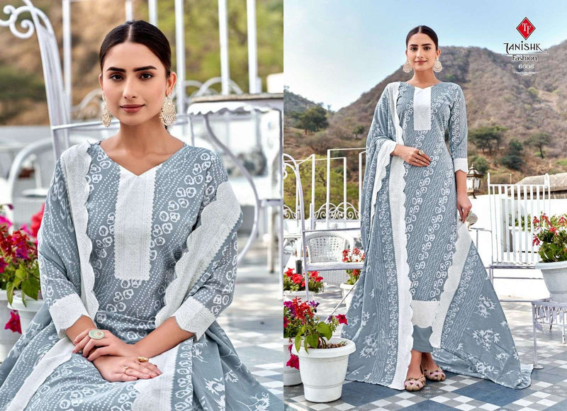 Tanishk Fashion Bandhej Cotton Bandhani Printed Party Wear Salwar Suits