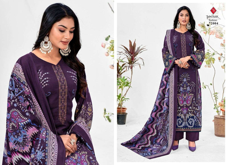 Tanishk Fashion Mehraaz Vol 6 Cambric Cotton  Heavy Embrodery Casual Wear Salwar Suit