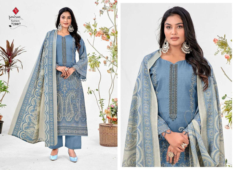 Tanishk Fashion Mehraaz Vol 6 Cambric Cotton  Heavy Embrodery Casual Wear Salwar Suit