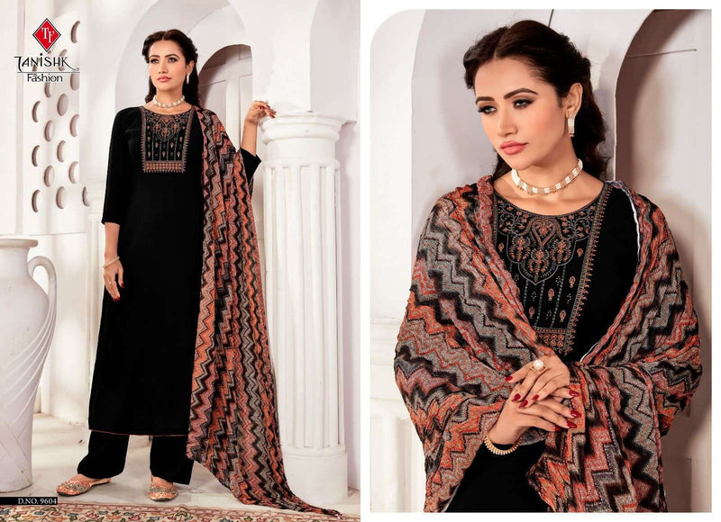 Tanishk Fashion Present Azar Rayon Slub Ladies Unstitch Suits With Digital Print Chinon Dupatta