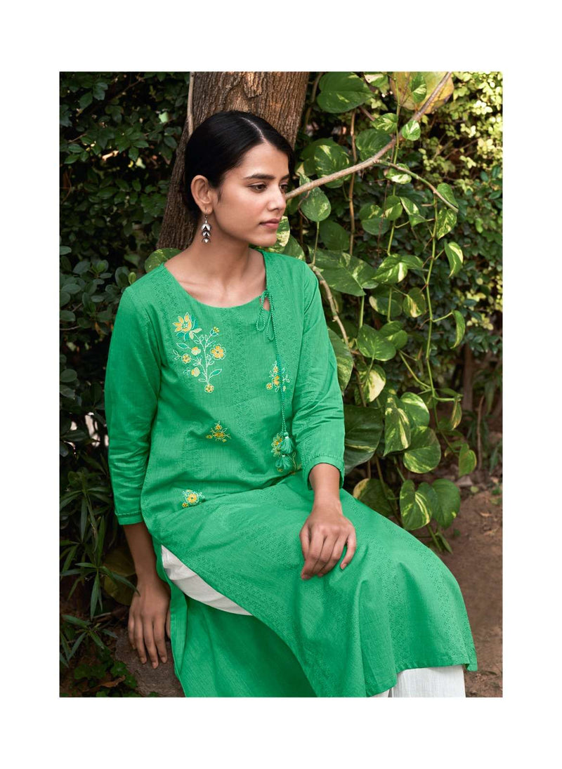 Tarz By Four Buttons Cotton Summer Special Kurti