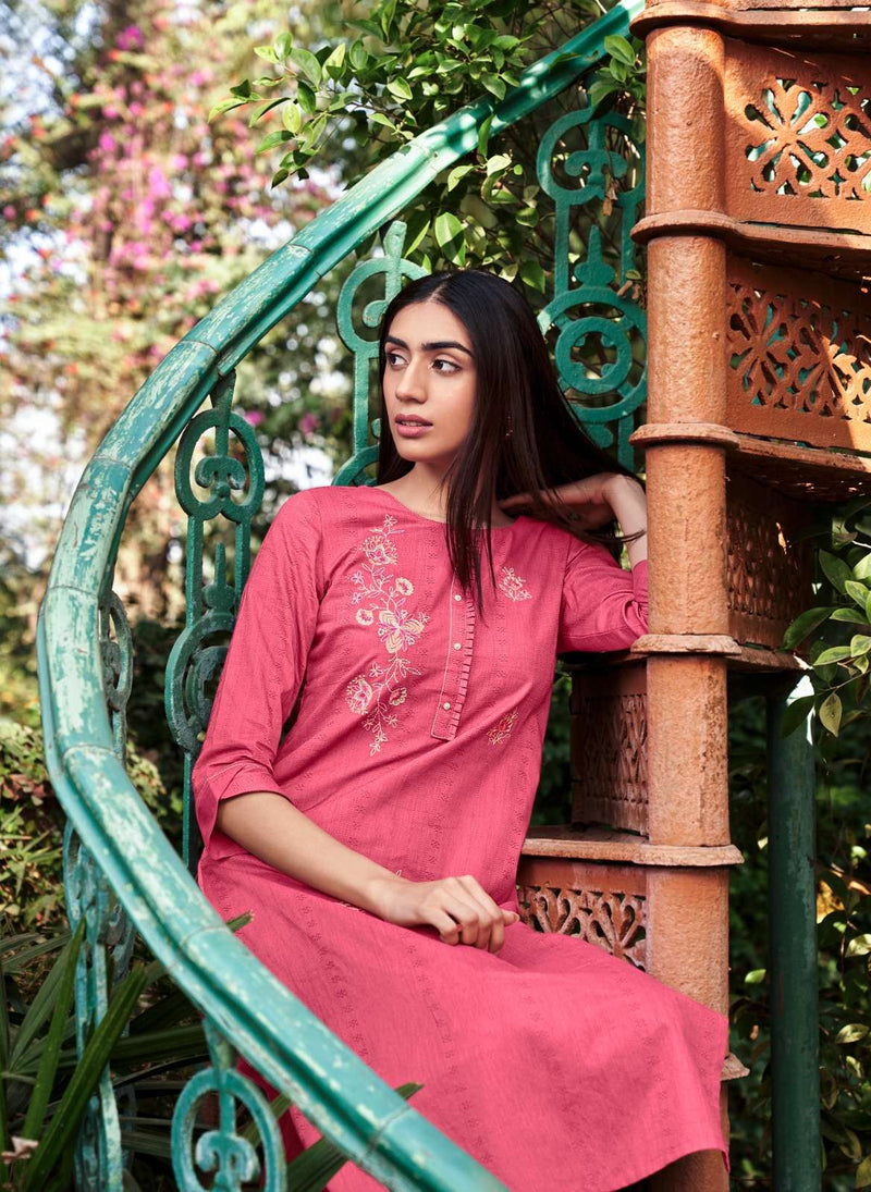 Tarz By Four Buttons Cotton Summer Special Kurti