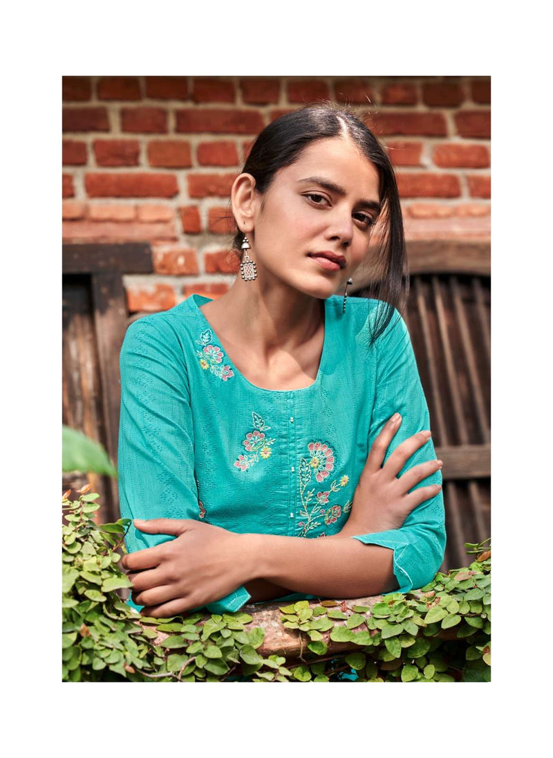 Tarz By Four Buttons Cotton Summer Special Kurti
