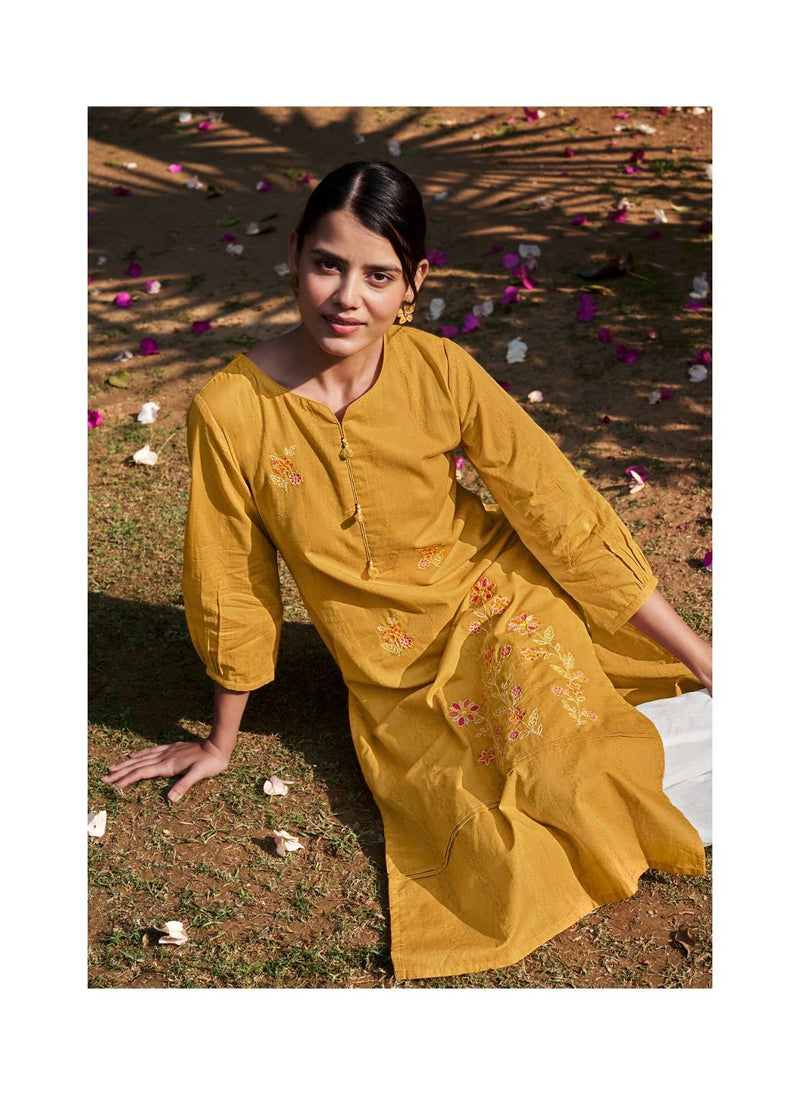 Tarz By Four Buttons Cotton Summer Special Kurti