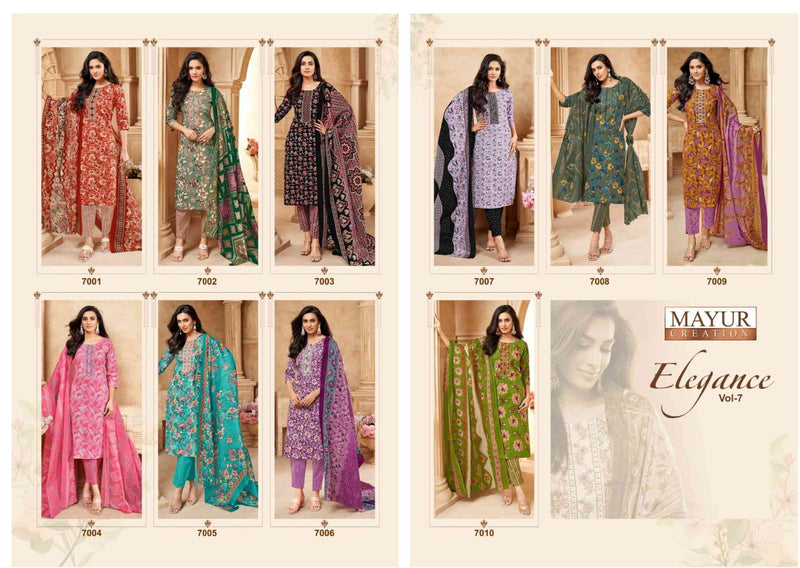 Mayur Creation Elegance Vol 7 Cotton Wear Casual Salwar Suit