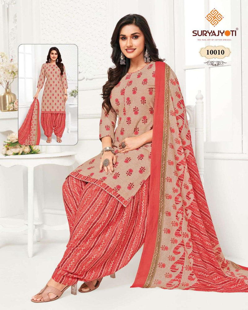 Suryajyoti Trendy Patiyala Vol 10 Cotton Printed Regular Salwar Suits