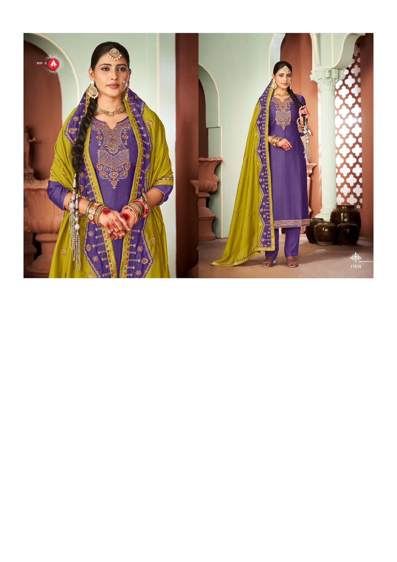 Triple Aaa Barbie Silk Party Wear Designer Salwar Kameez