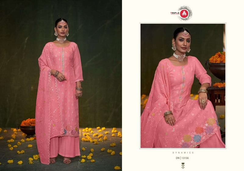 Triple Aaa Eema Silk Heavy Work Designer Salwar Kameez