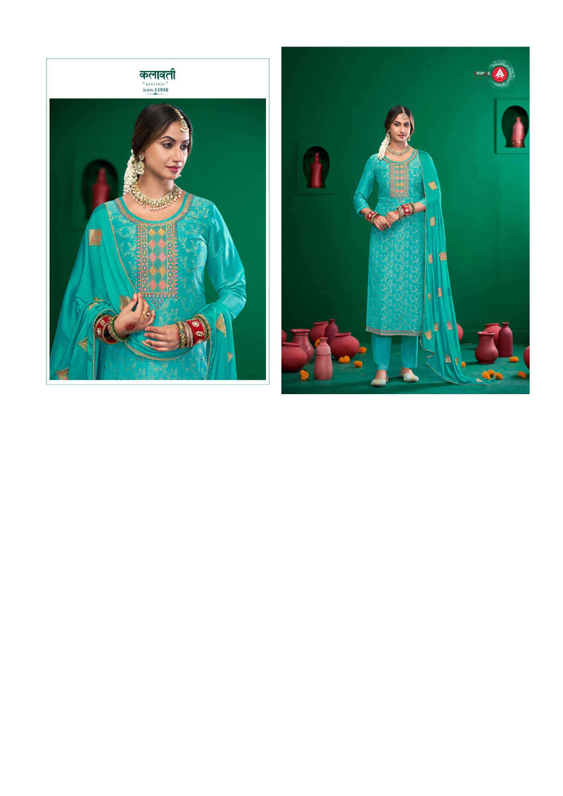 Triple Aaa Manroop Viscos Jarkan Work Fancy Salwar Suit