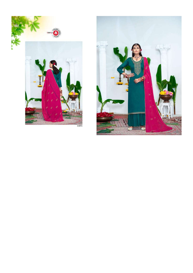 Triple Aaa Star Light Jam Silk Diamond Work Designer Wedding Wear Salwar Suit