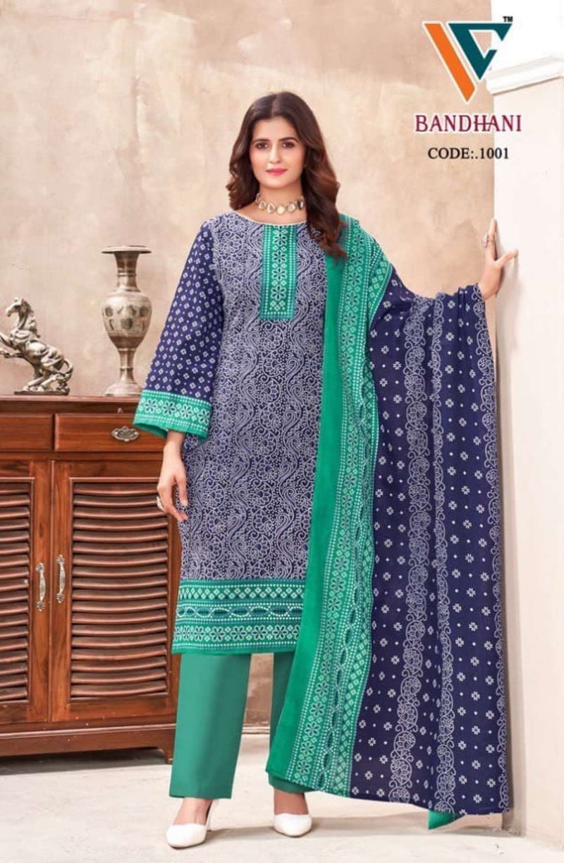 Vandana Creation Bandhani Vol 1 Cotton Fancy Dailywear Salwar Suit