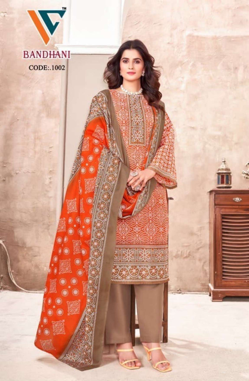 Vandana Creation Bandhani Vol 1 Cotton Fancy Dailywear Salwar Suit