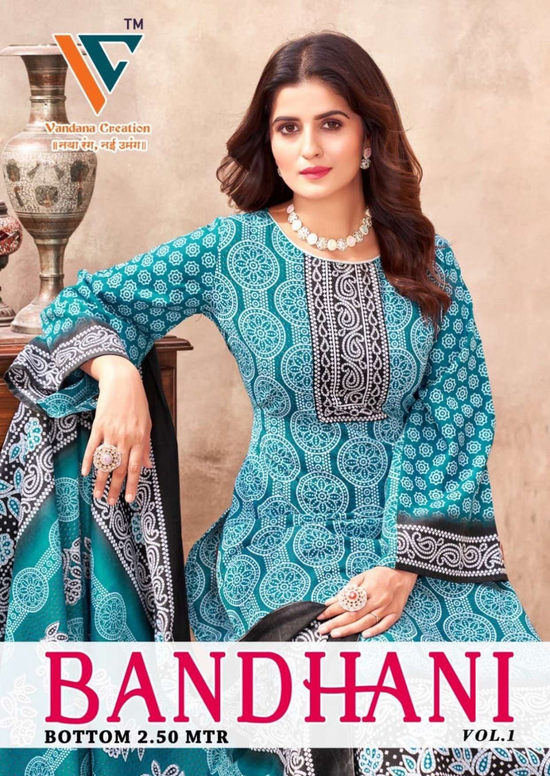 Vandana Creation Bandhani Vol 1 Cotton Fancy Dailywear Salwar Suit