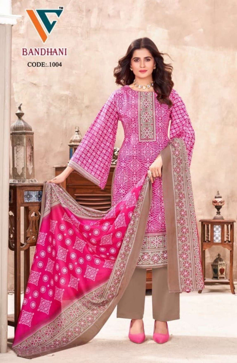 Vandana Creation Bandhani Vol 1 Cotton Fancy Dailywear Salwar Suit