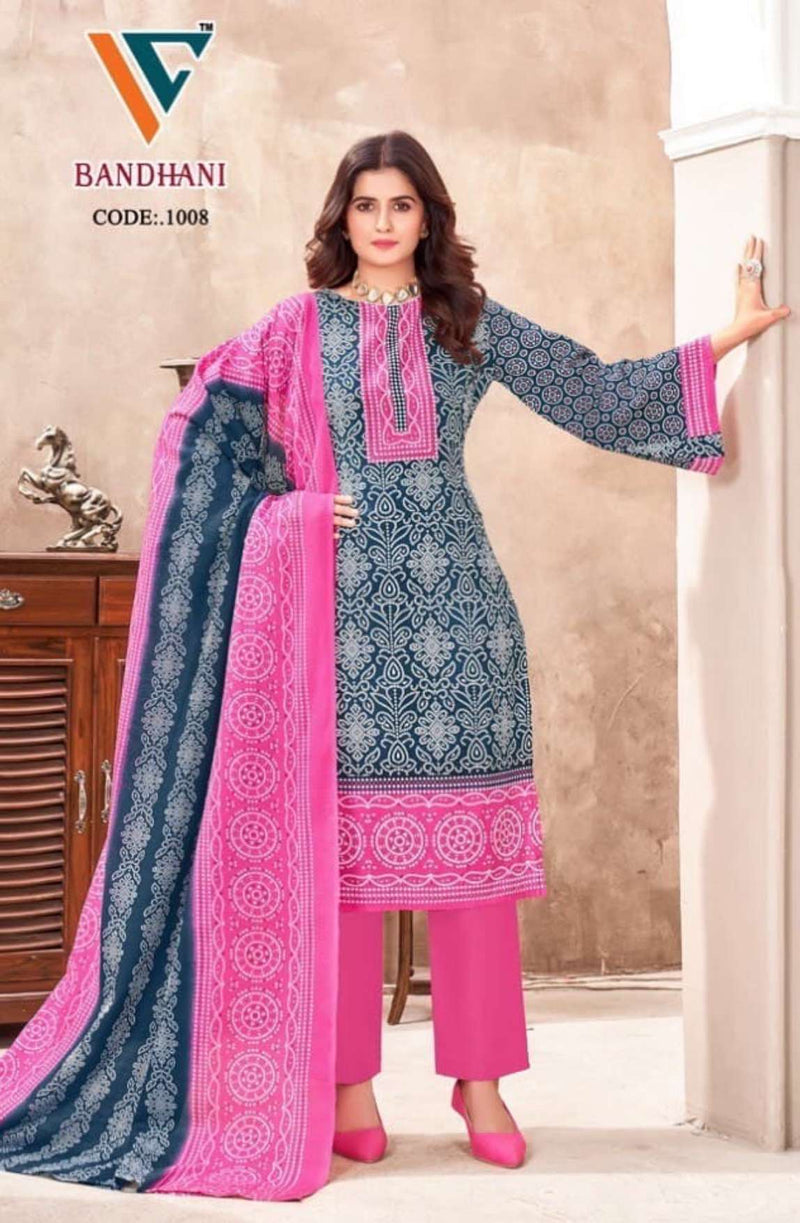 Vandana Creation Bandhani Vol 1 Cotton Fancy Dailywear Salwar Suit