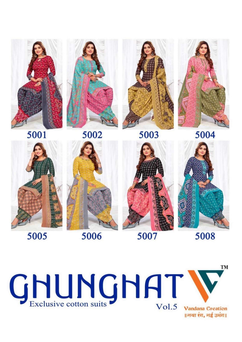 Vandana Creation Ghunghat Vol 5 Cotton Daily Wear Salwar Suit