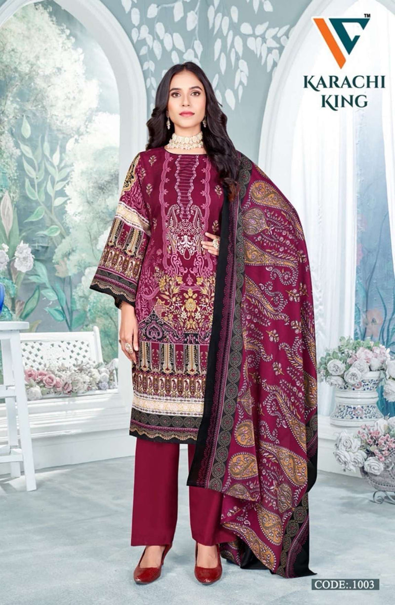 Vandana Creation Karachi‎ King‎‎ Vol 1 Cotton‎‎‎‎ Digital Print Daily Wear Salwar Suit