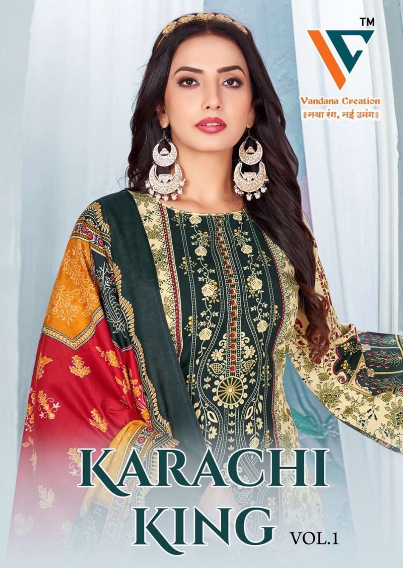 Vandana Creation Karachi‎ King‎‎ Vol 1 Cotton‎‎‎‎ Digital Print Daily Wear Salwar Suit