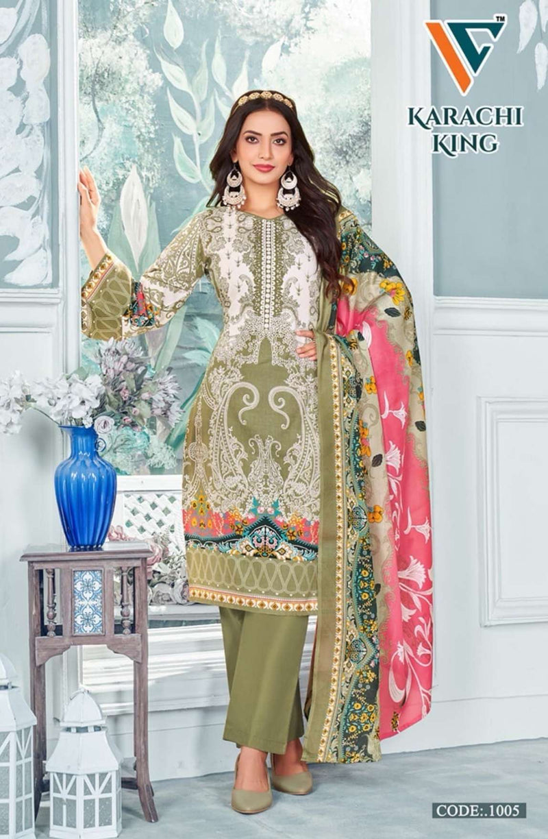 Vandana Creation Karachi‎ King‎‎ Vol 1 Cotton‎‎‎‎ Digital Print Daily Wear Salwar Suit