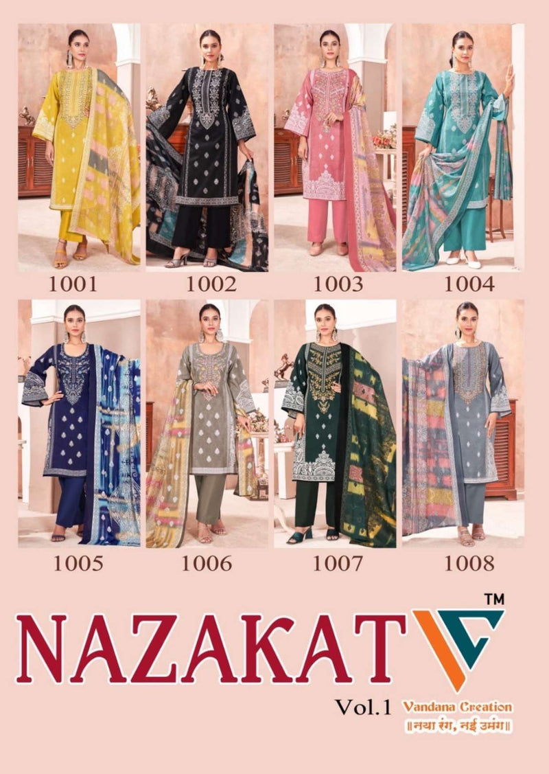 Vandana Creation Nazakat Vol 1 Cotton Daily Wear Salwar Suit