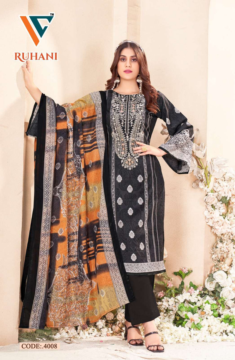 Vandana Creation Ruhani Vol 4 Cotton Digital‎ Style‎ Print Unstitched Daily Wear Salwar Suit