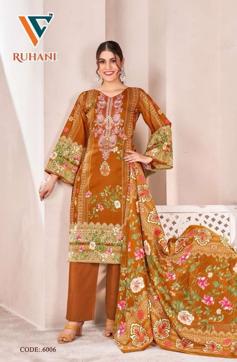 Vandana Creation Ruhani Vol 6 Cotton Digital‎‎ Style‎‎‎‎ Print Daily Wear Salwar Suit