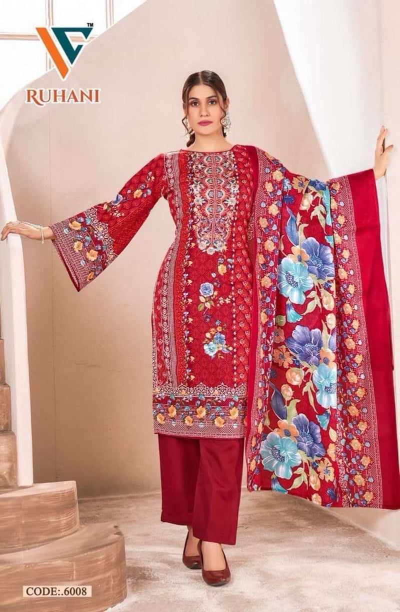 Vandana Creation Ruhani Vol 6 Cotton Digital‎‎ Style‎‎‎‎ Print Daily Wear Salwar Suit