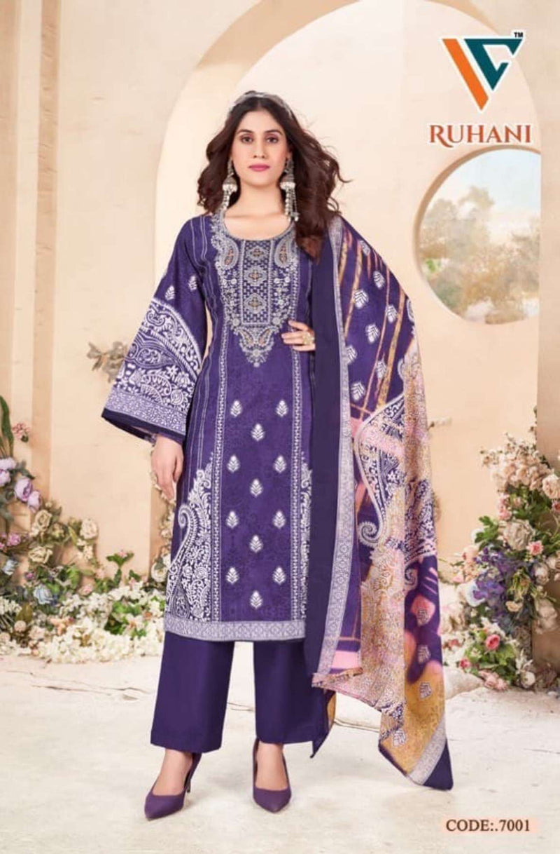 Vandana Creation Ruhani Vol 7 Cotton Digital‎‎ Style‎‎‎‎ Print Daily Wear Salwar Suit