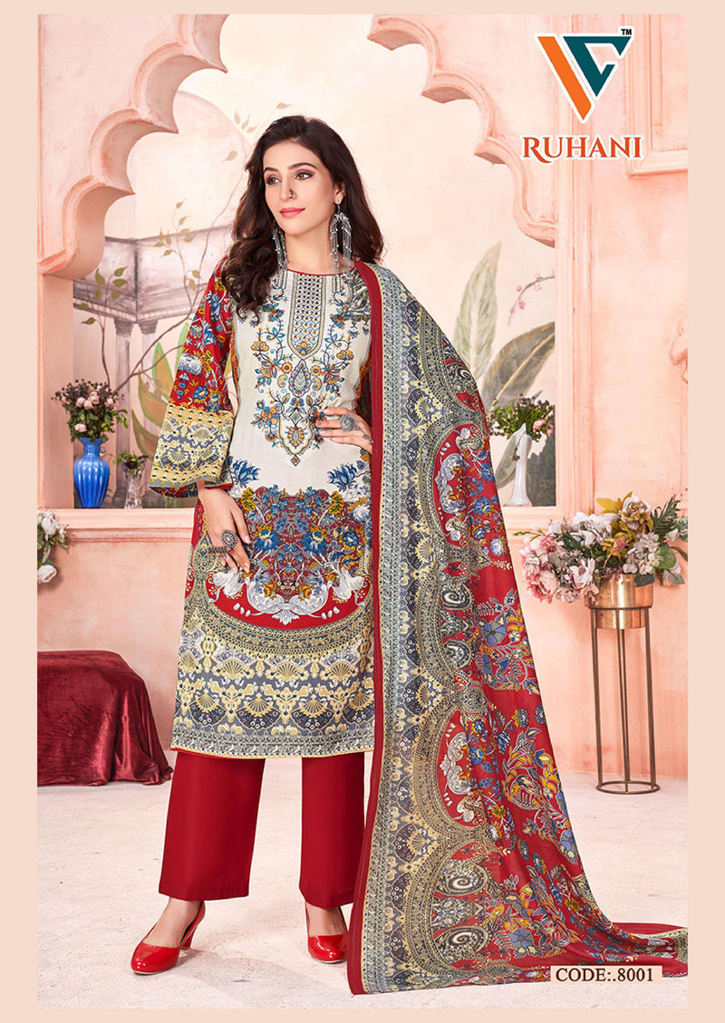 Vandana Creation Ruhani Vol 8 Cotton Digital‎‎ Style‎‎‎‎‎ Print Fancy Salwar Kameez