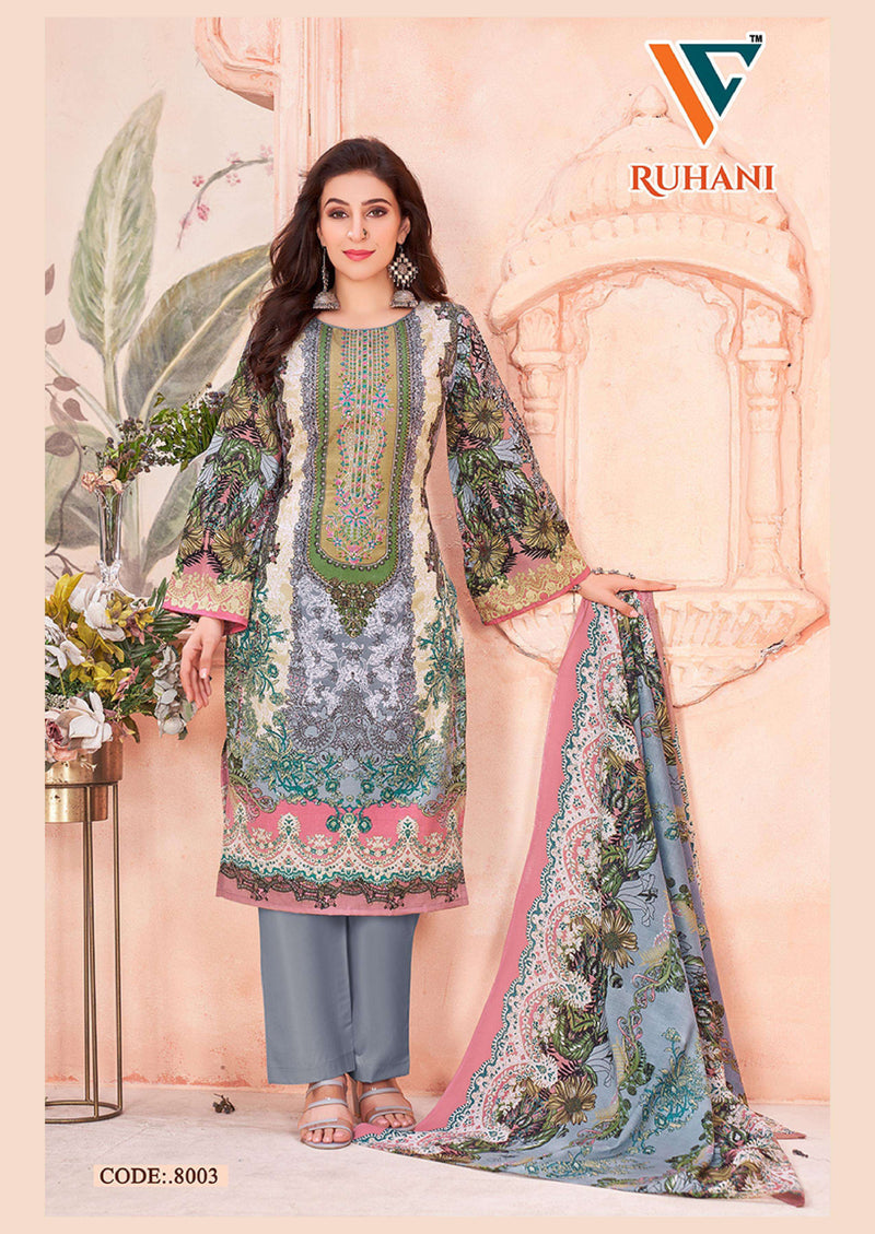 Vandana Creation Ruhani Vol 8 Cotton Digital‎‎ Style‎‎‎‎‎ Print Fancy Salwar Kameez