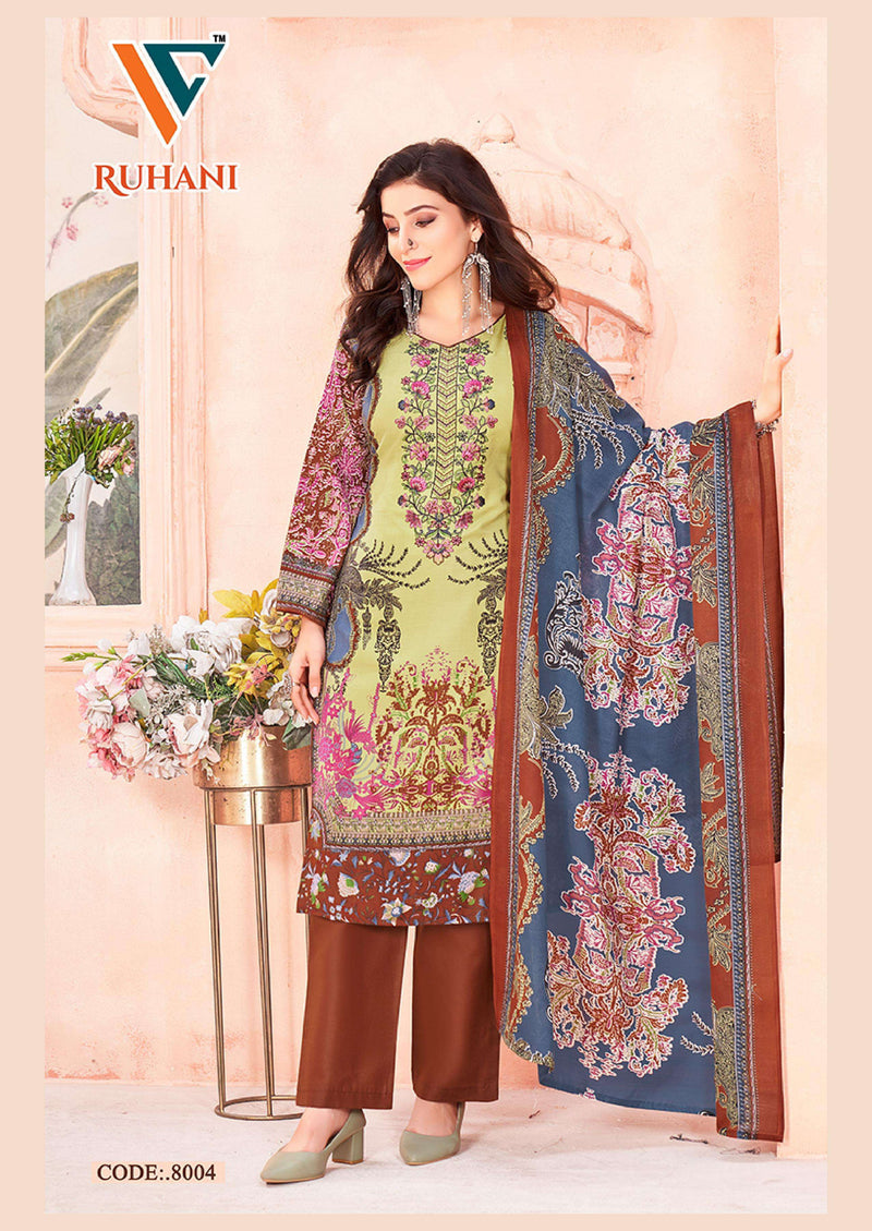 Vandana Creation Ruhani Vol 8 Cotton Digital‎‎ Style‎‎‎‎‎ Print Fancy Salwar Kameez