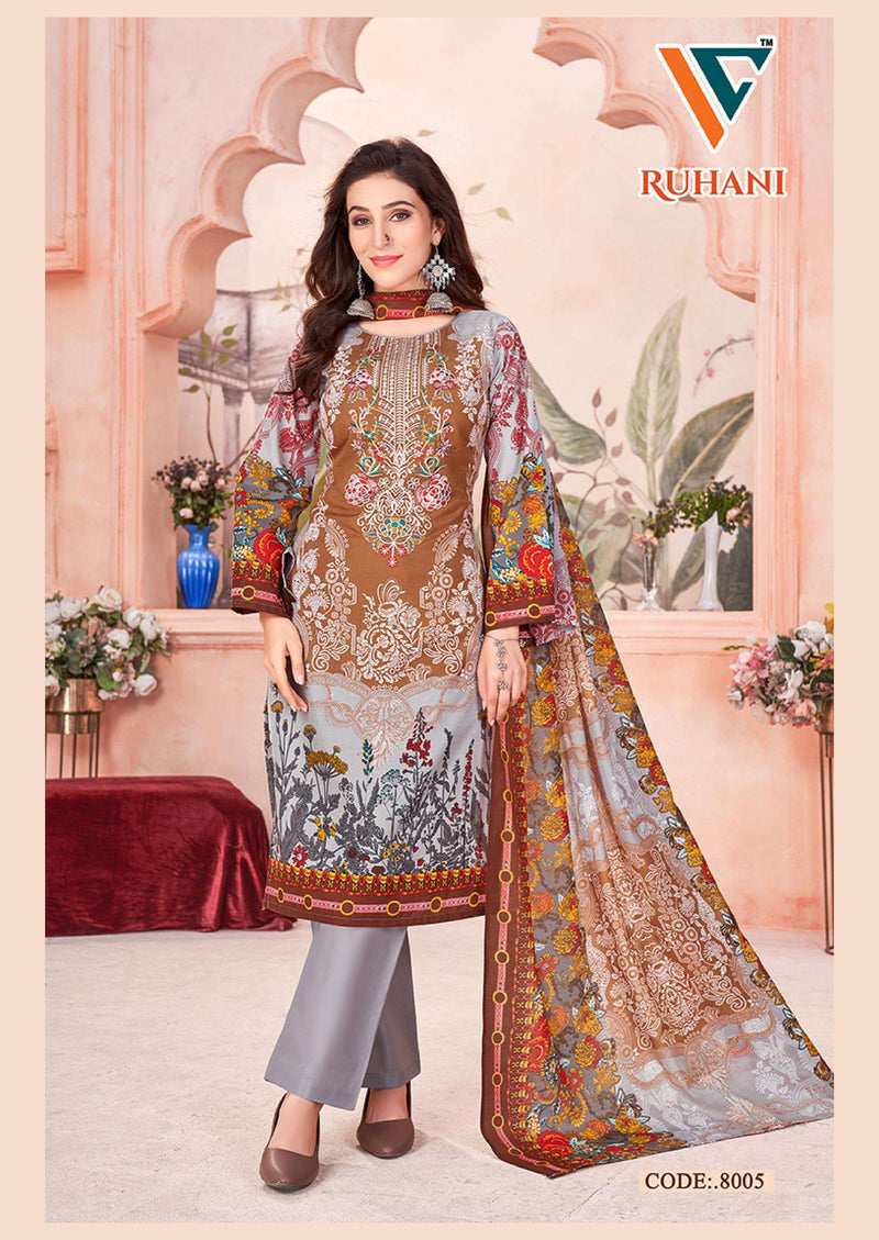 Vandana Creation Ruhani Vol 8 Cotton Digital‎‎ Style‎‎‎‎‎ Print Fancy Salwar Kameez