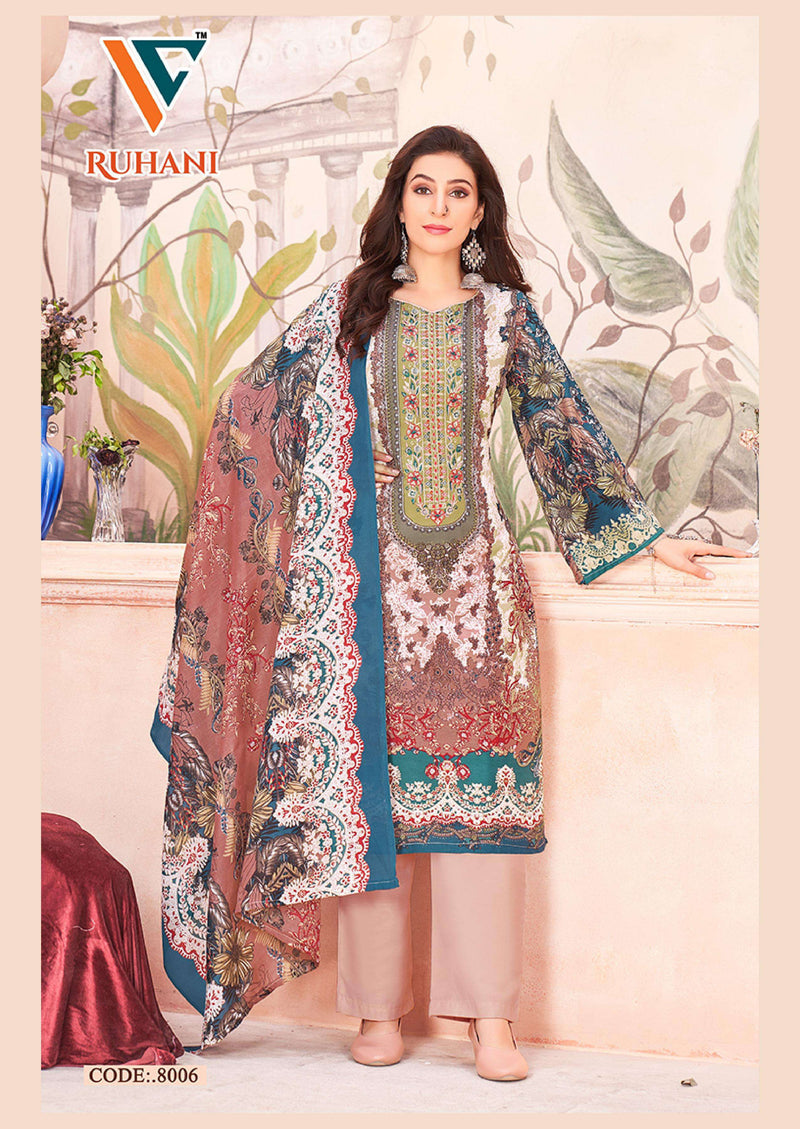 Vandana Creation Ruhani Vol 8 Cotton Digital‎‎ Style‎‎‎‎‎ Print Fancy Salwar Kameez