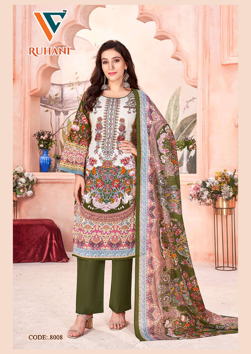 Vandana Creation Ruhani Vol 8 Cotton Digital‎‎ Style‎‎‎‎‎ Print Fancy Salwar Kameez