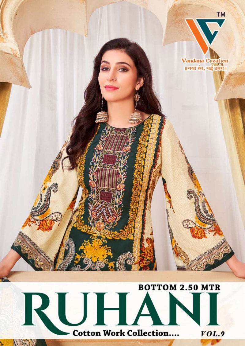 Vandana Creation Ruhani‎‎ Vol 9 Cotton‎ Digital‎‎‎ Style‎‎‎‎ Print Daily Wear Salwar Suit